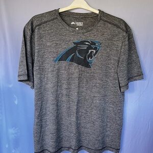 NFL Carolina Panthers Logo Evolution Tee T-Shirt by Majestic Men's Size Large